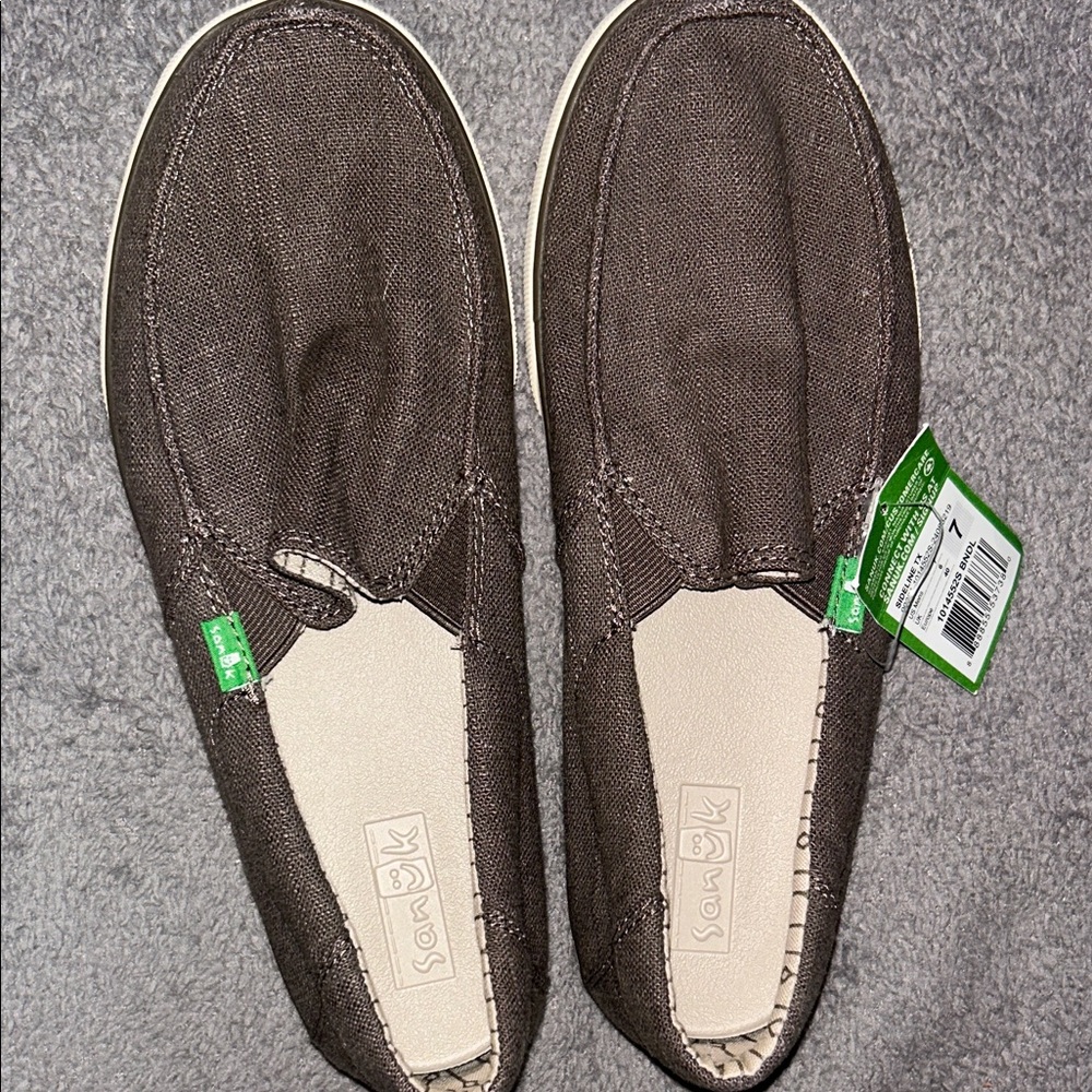 Sanuk Men's Dark Brown Slip-On Loafers